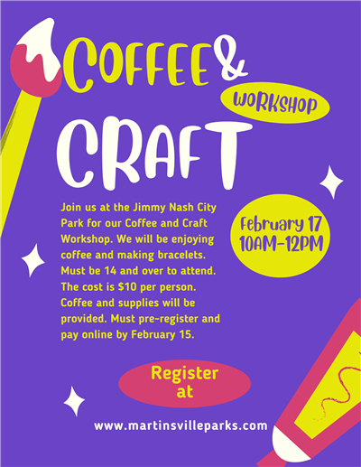 February Coffee and Craft Workshop
